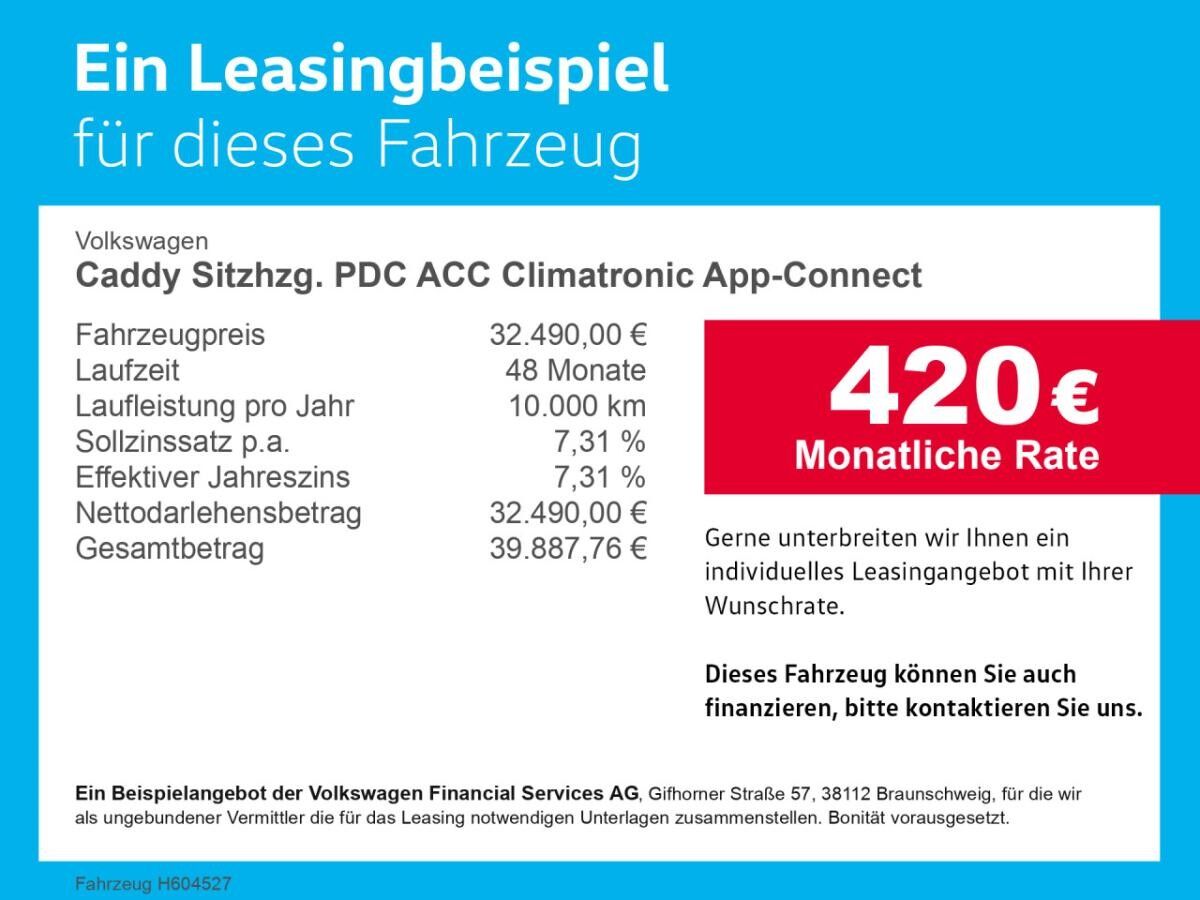Volkswagen Caddy Sitzhzg. PDC ACC Climatronic App-Connect