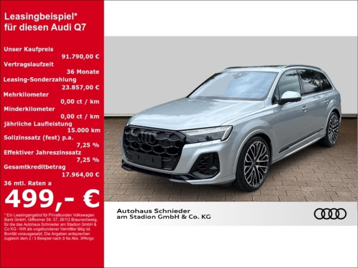 Audi Q7 55 TFSI e quattro S-line+AHK+HUD+PANO+B&O+KAMERA