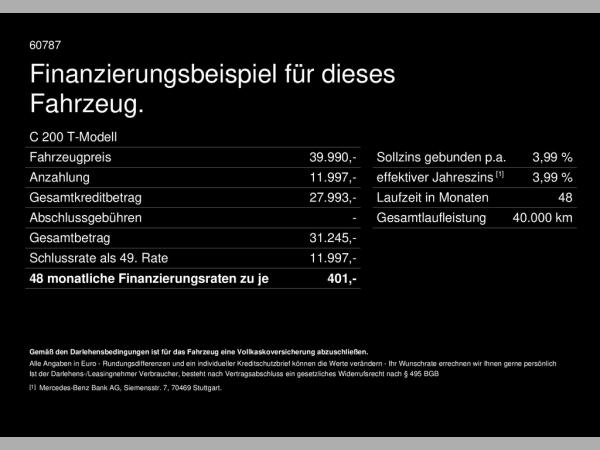 Mercedes-Benz C 200 T Avantgarde Digital-Light Ambiente AHK