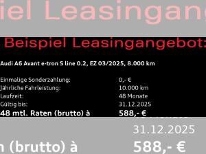 Audi A6 e-tron A6 Avant e-tron S-Line - 0,25% Versteuerung -