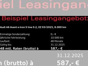 Audi A6 e-tron A6 Avant e-tron S-Line - 0,25% Versteuerung -