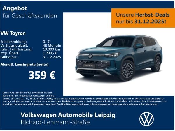 Volkswagen Tayron ELEGANCE 1.5 eTSI DSG*STHZ Volkswagen Tayron ELEGANCE 1.5 eTSI DSG*STHZ
