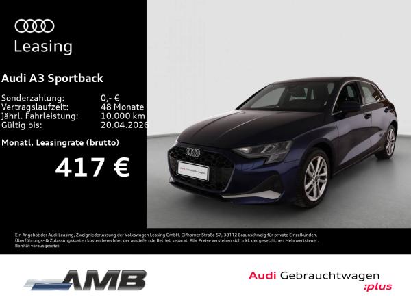 Audi A3 Sportback Advanced 35 TDI S-tr/LED/Nav+/3.30Garantie