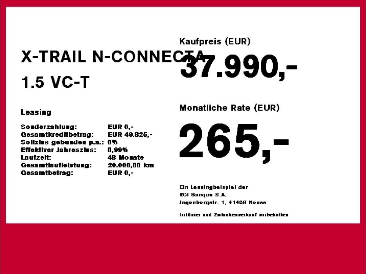 Nissan X-Trail X-TRAIL N-CONNECTA 1.5 VC-T e-POWER WKR inkl.