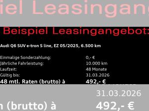 Audi Q6 e-tron S-Line / MMI-Navi+, Tech, 360°, LED+