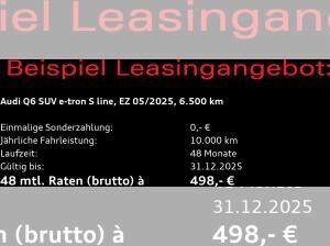 Audi Q6 e-tron S-Line / MMI-Navi+, Tech, 360°, LED+