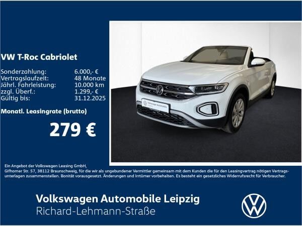 Volkswagen T-Roc Cabriolet Style 1.0 TSI CLIMA*GJR