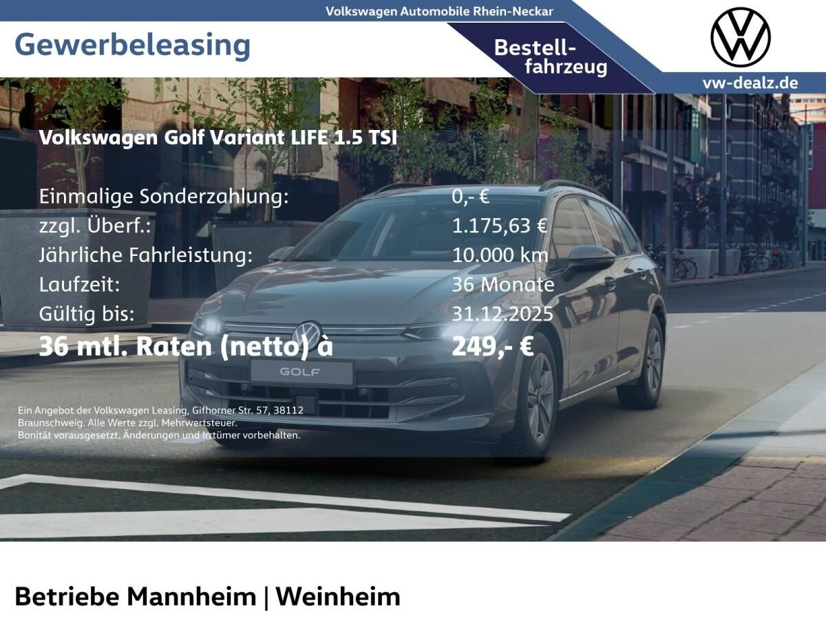 Volkswagen Golf Variant Life 1.5 TSI Klima ACC LED DAB ALU