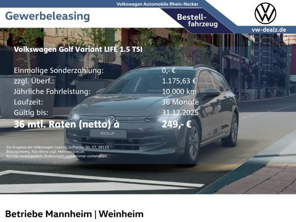 Volkswagen Golf Variant Life 1.5 TSI Klima ACC LED DAB ALU