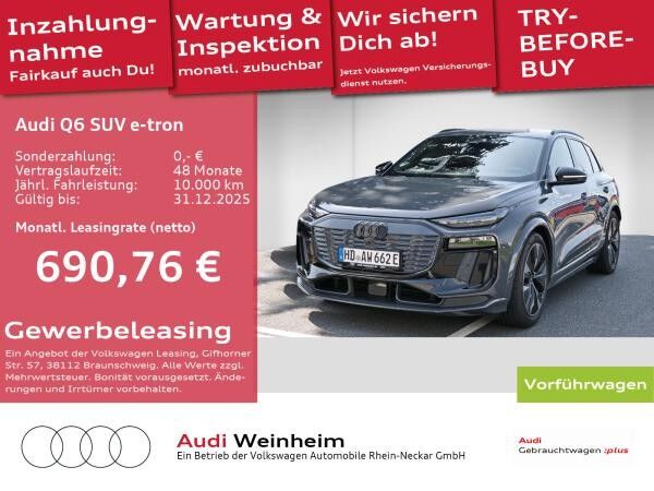 Audi Q6 e-tron performance edition Pano AHV sound uvm