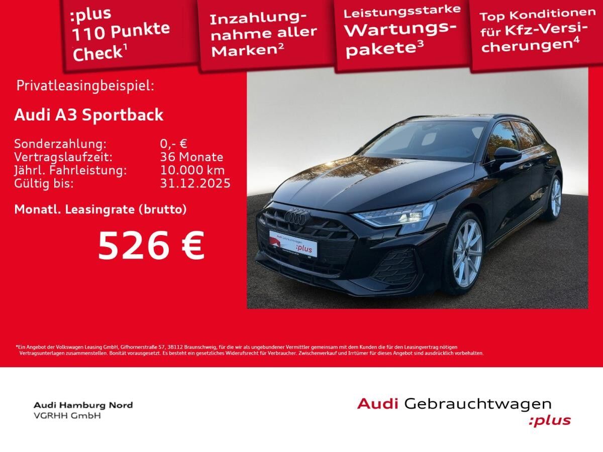 Audi A3 Sportback 35 TFSI S line S tronic Nav ACC B&O