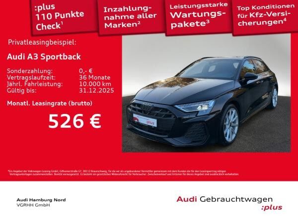 Audi A3 Sportback 35 TFSI S line S tronic Nav ACC B&O