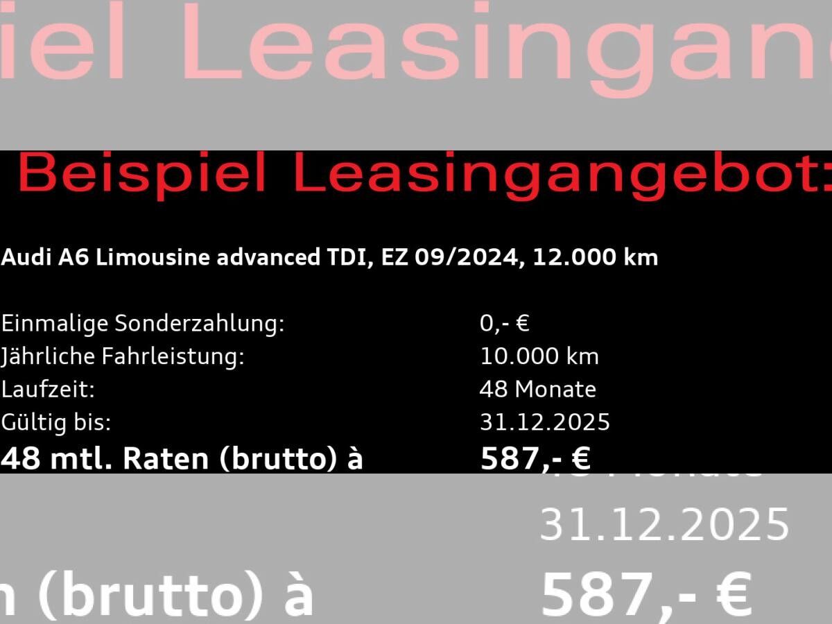 Audi A6 Limousine advanced 40 TDI quattro / Matrix