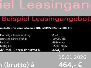 Audi A6 Limousine advanced 40 TDI quattro / Matrix
