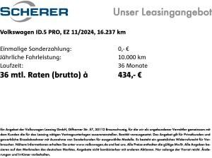 Volkswagen ID.5 Pro 82kWh 5J Garantie 360° 20" ACC AHK HARMAN HEATPUMP HUD MATRIX NAVI