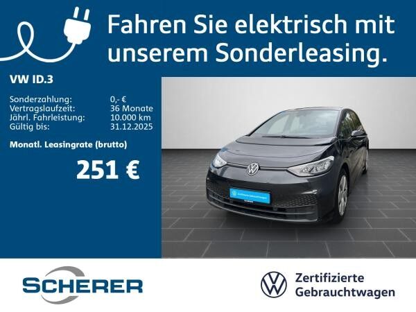 Volkswagen ID.3 Pro Performance 62 kWh SOH:90% ACC NAVI SHZ WÄRMEPUMPE