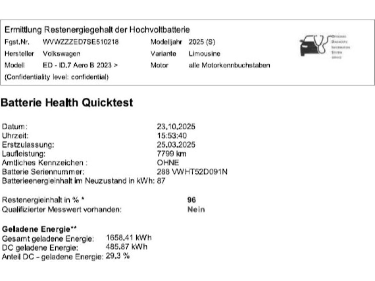 Volkswagen ID.7 Pro S 86 kWh 5 J.GARANTIE AHK NAVI MATRIX
