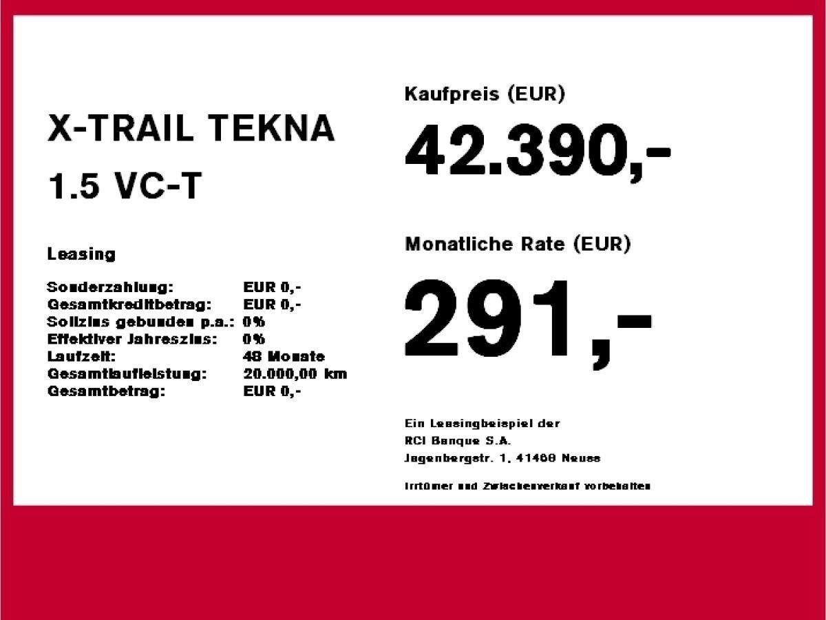 Nissan X-Trail X-TRAIL TEKNA 1.5 VC-T e-POWER e-4ORCE WKR inkl