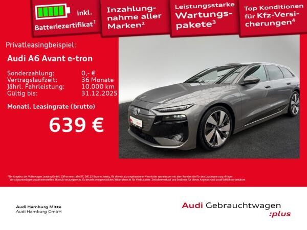 Audi A6 e-tron A6 Avant e-tron performance AHK Matrix