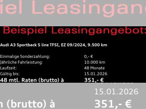 Audi A3 Sportback S-Line 35TFSI S-tronic / Sonos, AHK