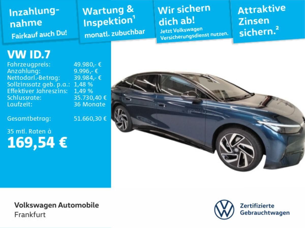 Volkswagen ID.7 GTX 4 Motion Navi AHK IQ.LIGHT - LED-Matrix DAB+