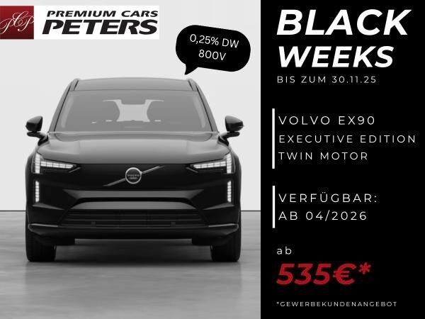 Volvo EX90 Twin Motor Plus Executive Edition / 800V + 0,25% - Versteuerung / Gewerbeleasing