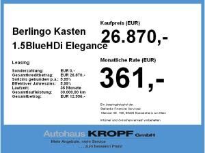 Citroën Berlingo Kasten 1.5BlueHDi Fin. 2,99 % Navi,DAB