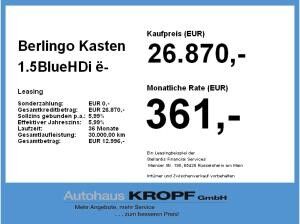 Citroën Berlingo Kasten 1.5BlueHDi Fin. 2,99 % Navi,DAB