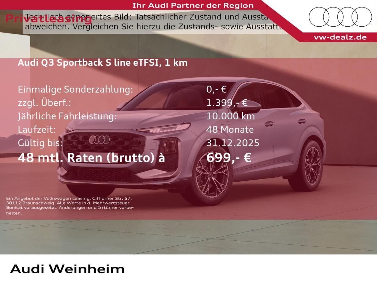 Audi Q3 Sportback e-hybrid S tronic