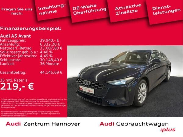 Audi A5 Avant 2.0 TFSI Kamera ACC Leder Sportsitze