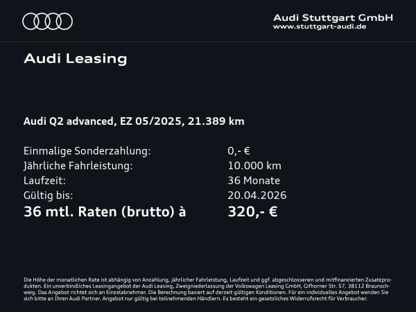 Audi Q2 advanced 35 TDI S tronic