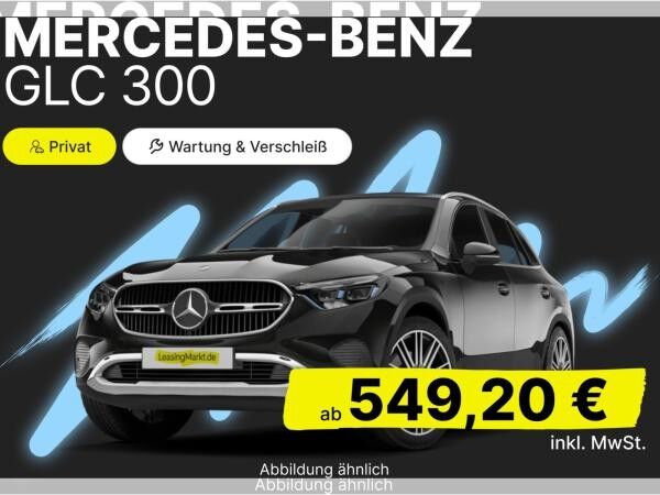 Mercedes-Benz GLC 300 inkl. Wartung/Verschleiß + GAP Service + Reifenservice und Protect + Schaden