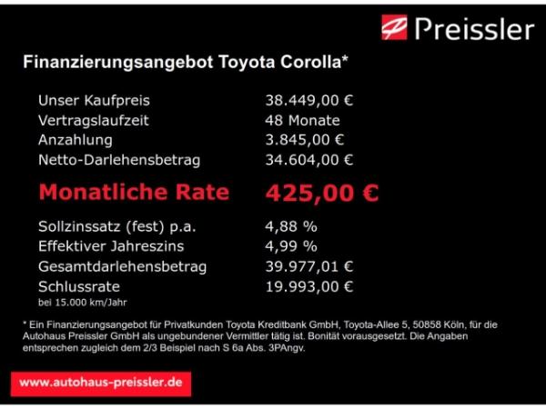 Toyota Corolla TS 2.0 Teamplayer Navi Soundsystem LED Blendfreies Fernl. ACC El. Heckklappe Apple CarPlay