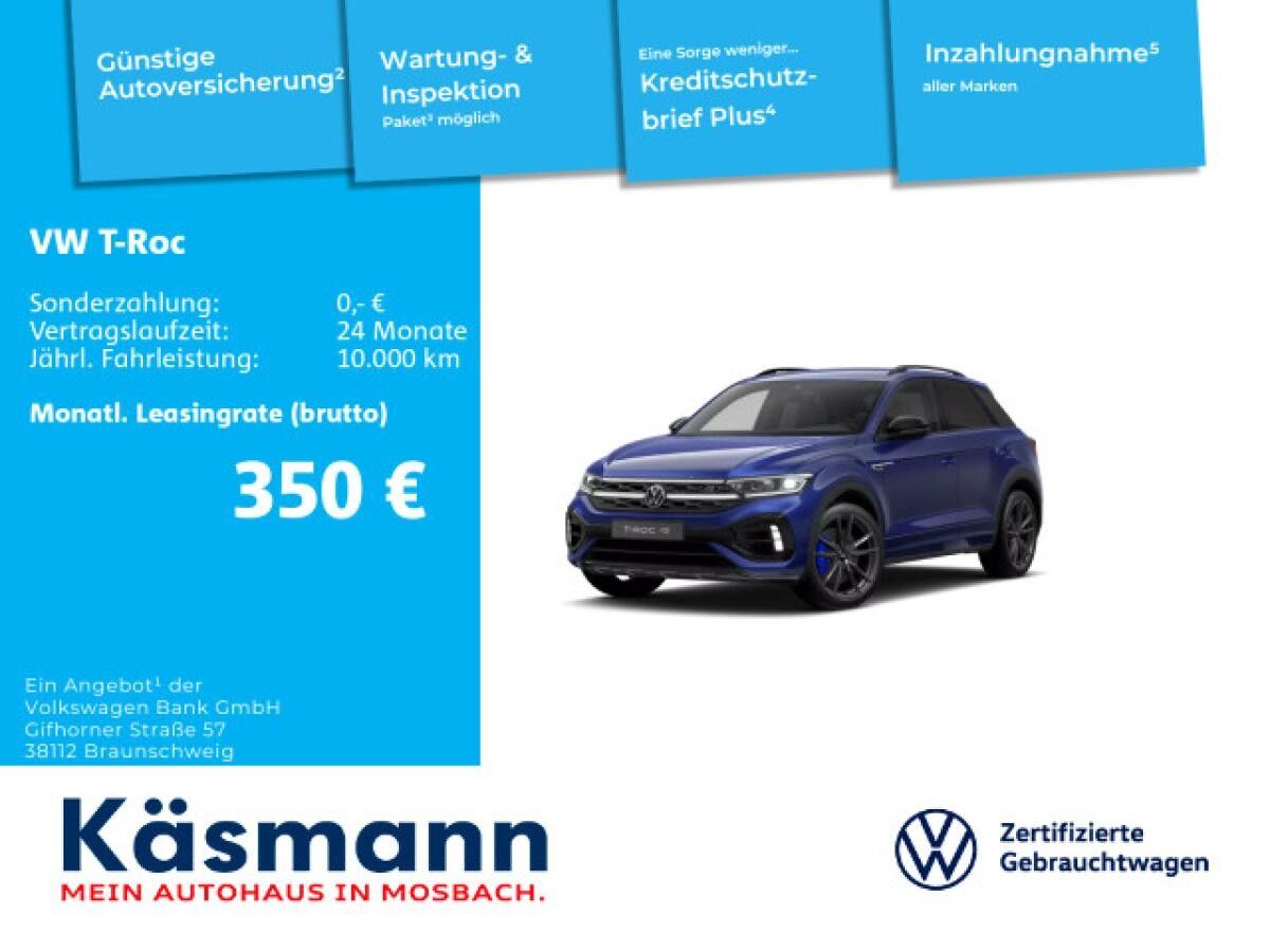 Volkswagen T-Roc R 4Motion BLACKSTYLE KAM IQ.DRIVE 5J.GARANTIE INKL WINTERRÄDER
