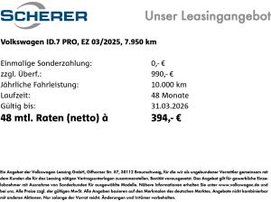 Volkswagen ID.7 Tourer *Pro* 77 kWh LED AHK IQ.DRIVE App-Connect HUD Volkswagen ID.7 Tourer *Pro* 77 kWh LED AHK IQ.DRIVE App-Connect HUD