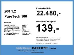 Peugeot 208 1.2 PureTech 100 Allure ACC+LED+SHZ+360+Kam.