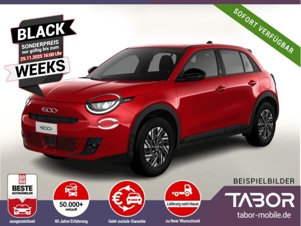 Fiat 600e RED -OBC PDC Temp CarPlay Wärmepumpe BT