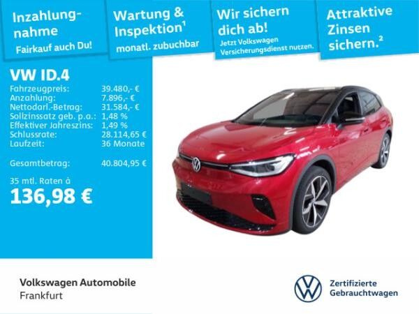 Volkswagen ID.4 GTX 4Motion IQ.Light Navi SideAssist AHK FrontAssist