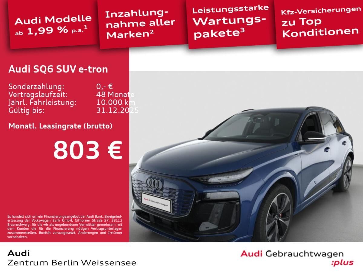 Audi SQ6 e-tron SUV EDITION BLUE*QUA*S-LINE*MATRIX*AHK*B&O** Audi SQ6 e-tron SUV EDITION BLUE*QUA*S-LINE*MATRIX*AHK*B&O**