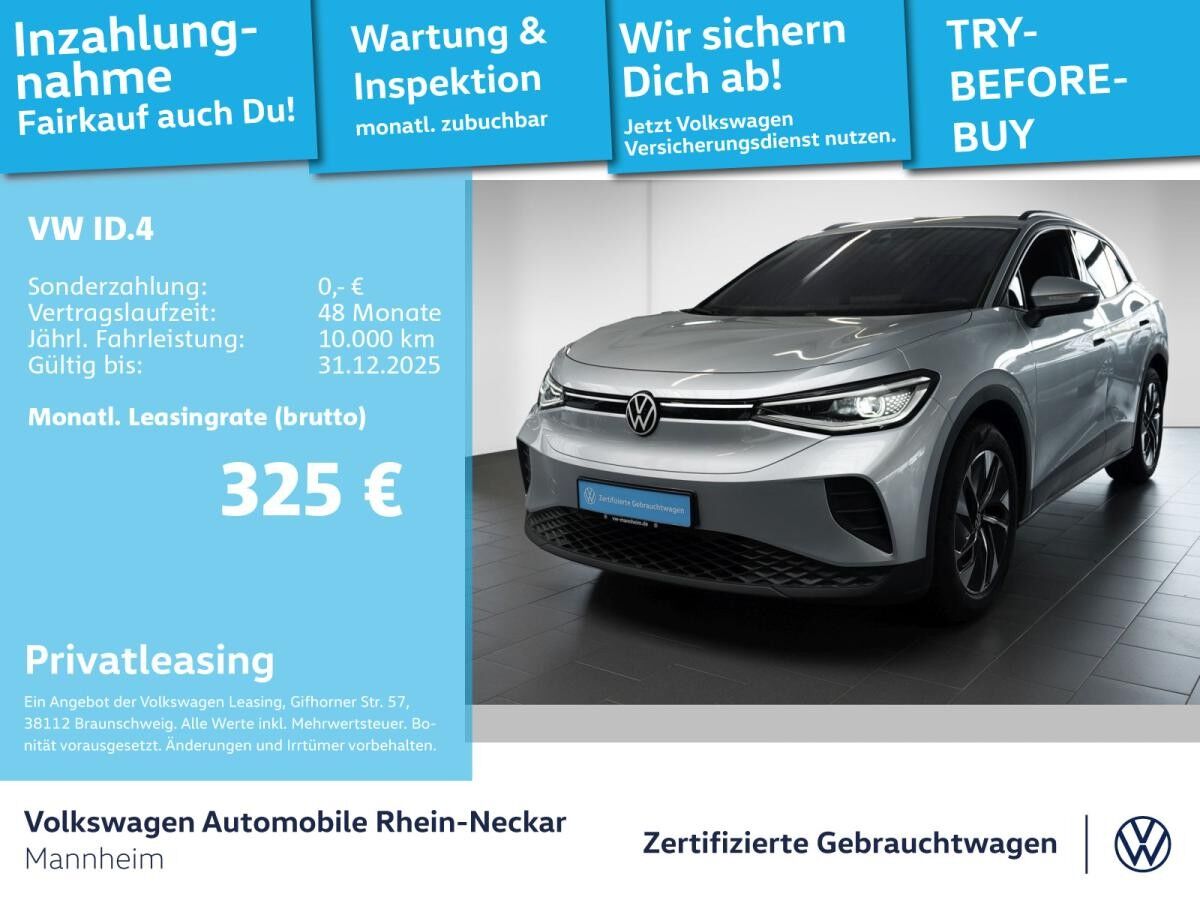 Volkswagen ID.4 Pure GAR2030 Navi PDC IQ Light Wärmepumpe uvm