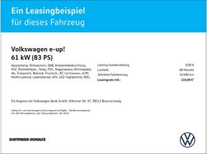 Volkswagen up! e-up! SYTLE PLUS 32kWh SITZHEIZUNG EINPARKHILFE CCS