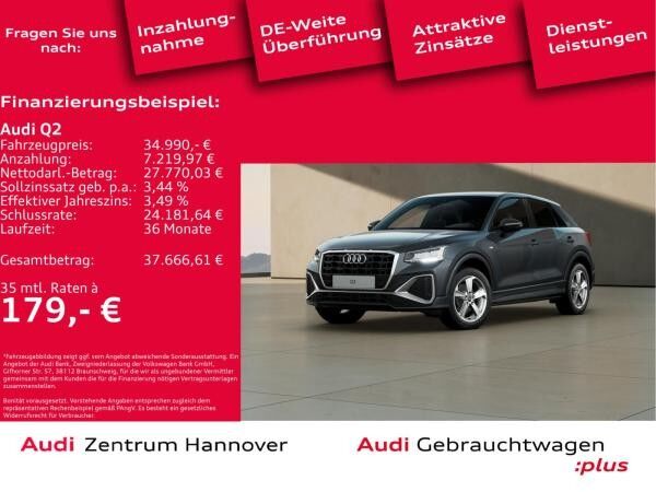 Audi Q2 35 TFSI S line Kamera LED AHK Leder virtual