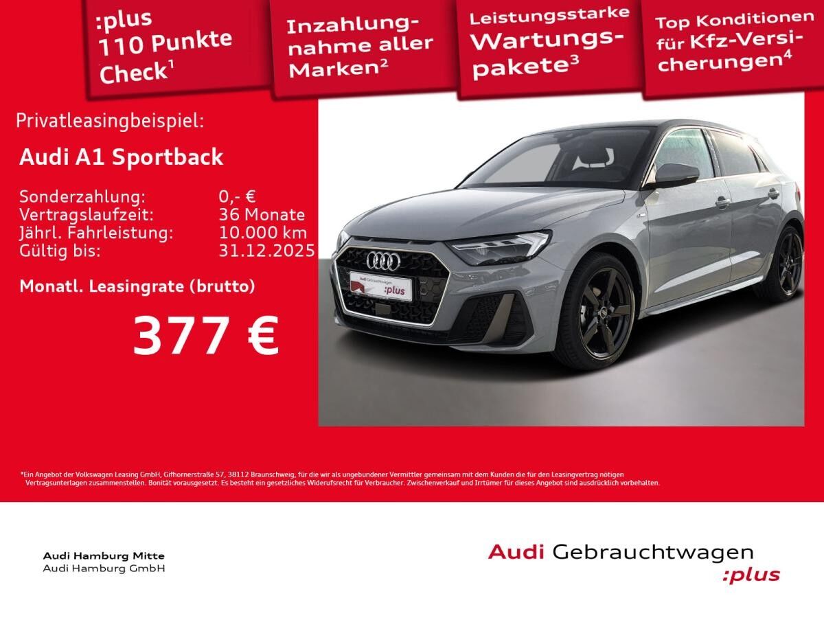Audi A1 Sportback 25 TFSI S line S tronic LED PDC Virtual