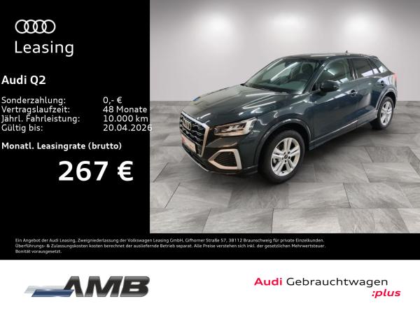 Audi Q2 Advanced 30 TFSI AHK/LED/Navi+/RFKam/02.30Garantie