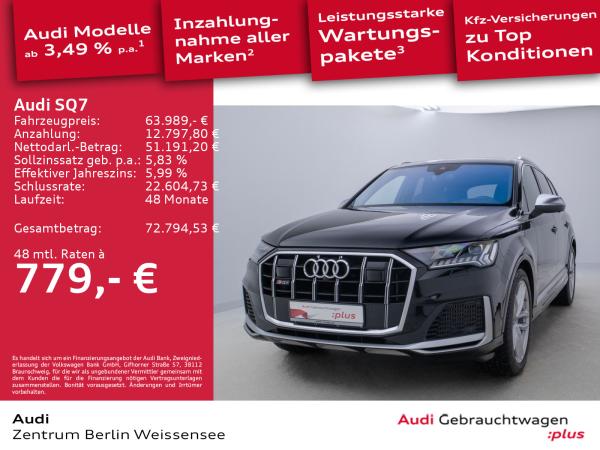 Audi SQ7 4.0 TFSI TIPT*QUA*MATRIX*HUD*AHK*B&O*360*SHZ