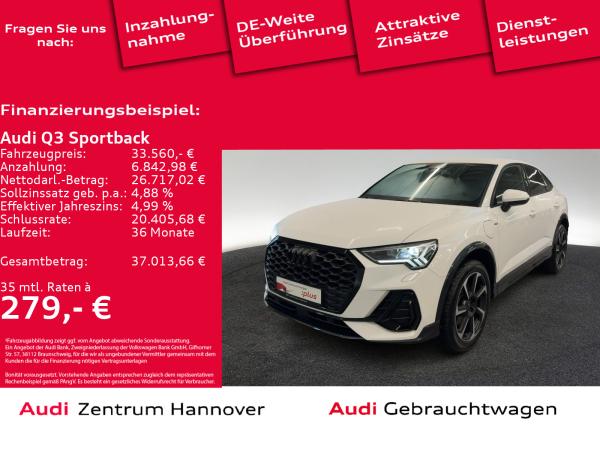 Audi Q3 Sportback S line 45 TFSIe Kamera SONOS LED virtual Navi