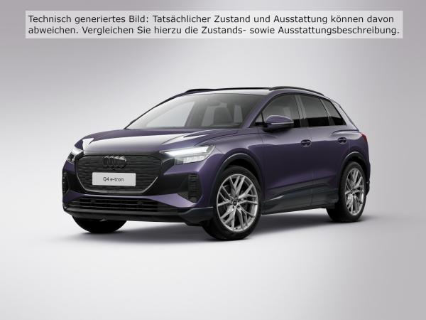 Audi Q4 e-tron 55 qu.*S line*Wärmep.*5J-Garantie*PANO*AHK*8fach*