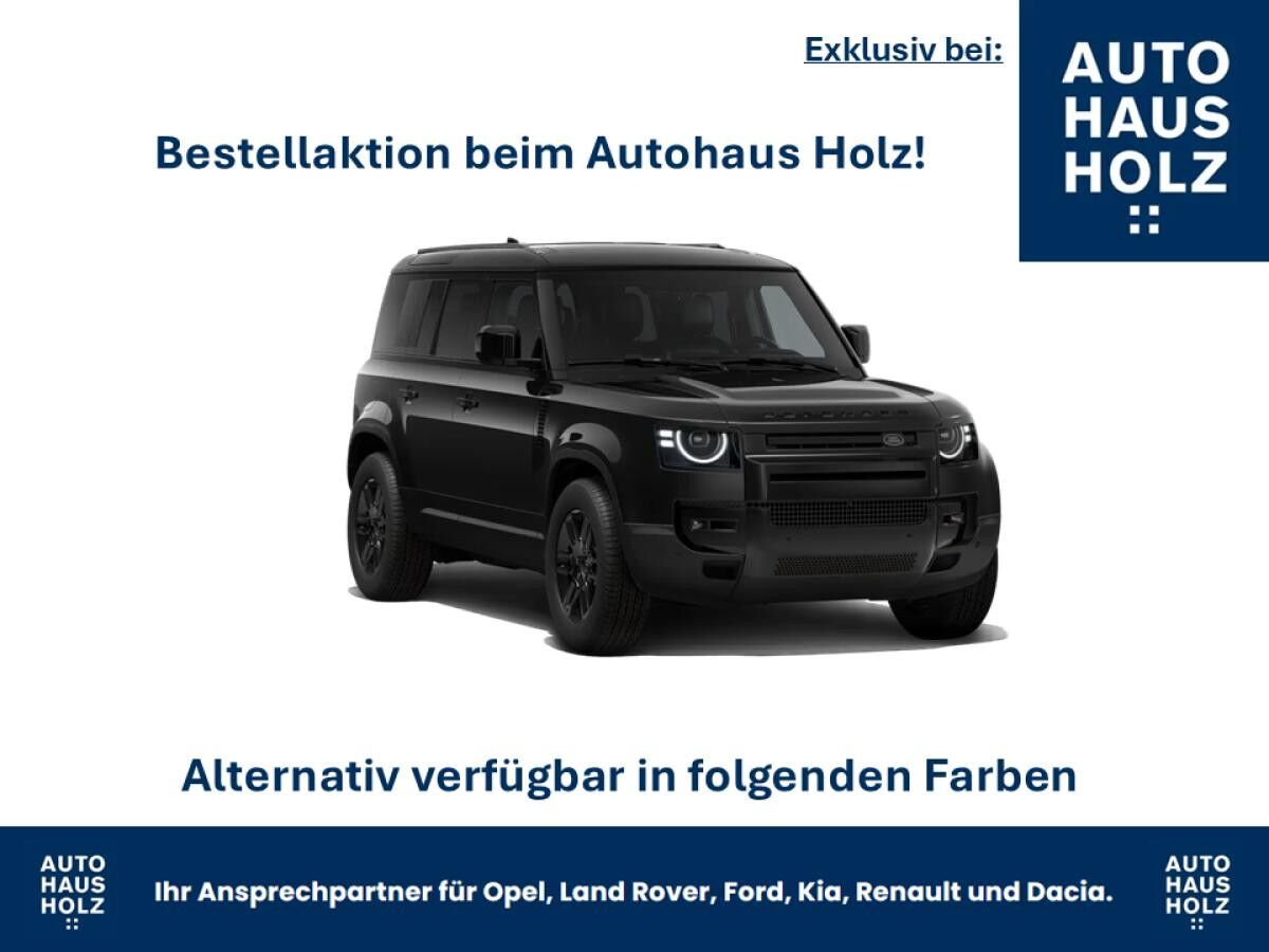 Land Rover Defender FACELIFT NEUWAGENAKTION 110er! 19ZOLL SCHWARZ - SCHWARZ PAKET - 360 KAMERA - SHZ - RESERVESPERR- FAH