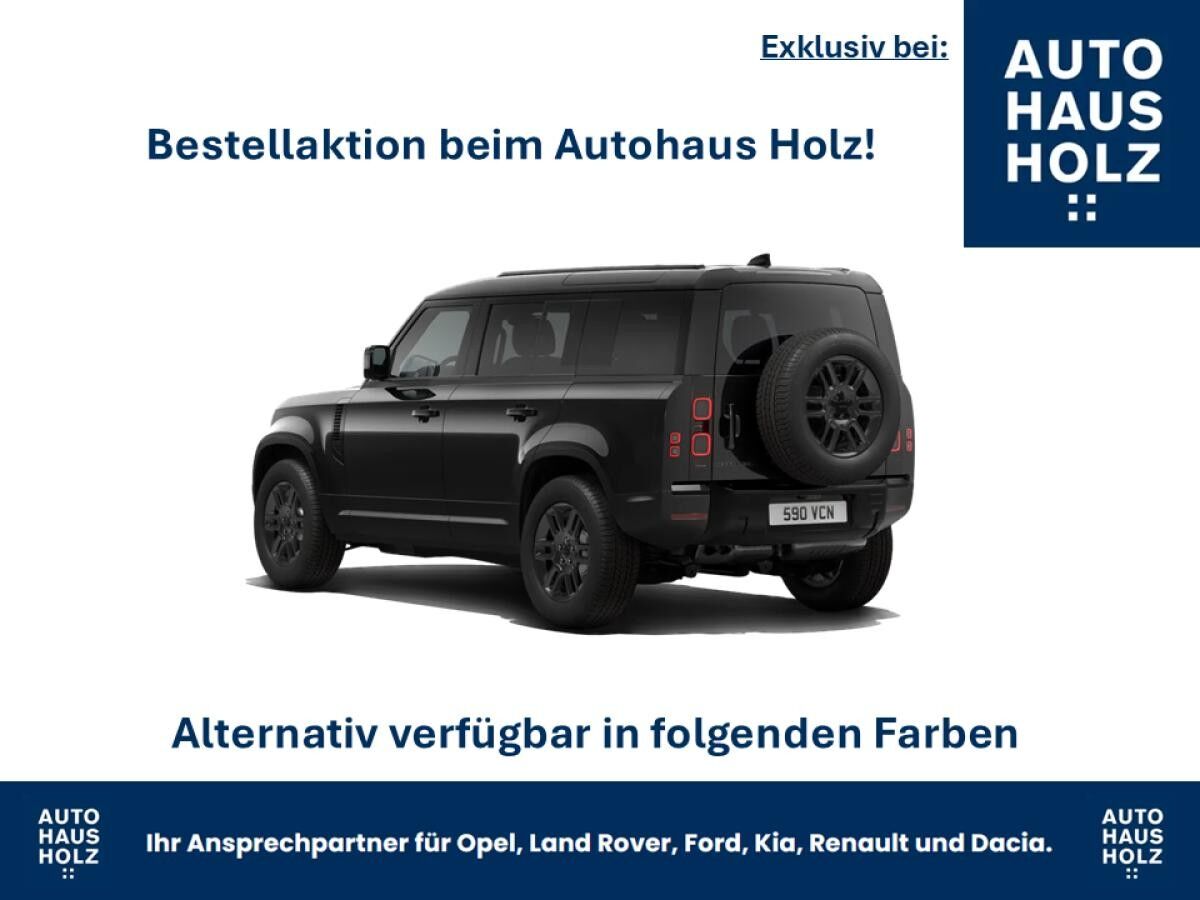 Land Rover Defender FACELIFT NEUWAGENAKTION 110er! 19ZOLL SCHWARZ - SCHWARZ PAKET - 360 KAMERA - SHZ - RESERVESPERR- FAH