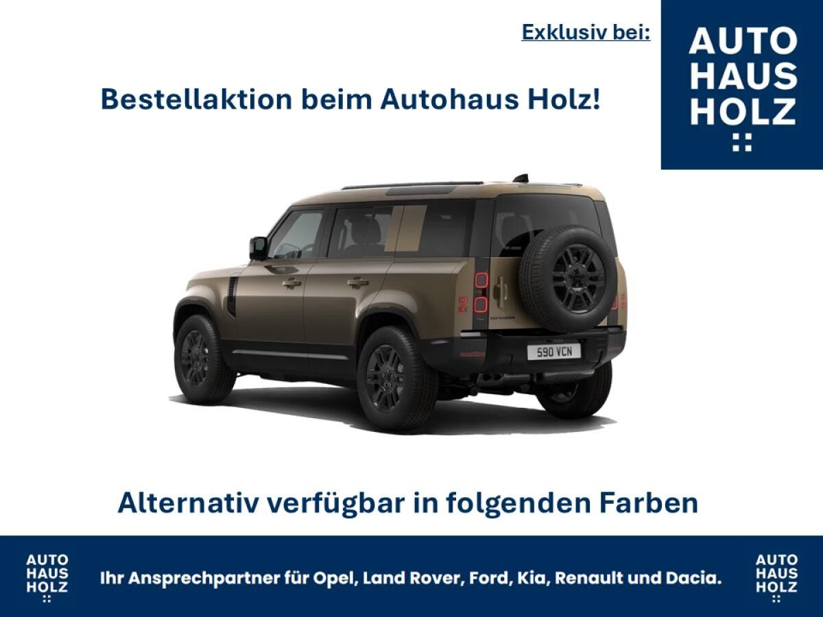 Land Rover Defender FACELIFT NEUWAGENAKTION 110er! 19ZOLL SCHWARZ - SCHWARZ PAKET - 360 KAMERA - SHZ - RESERVESPERR- FAH